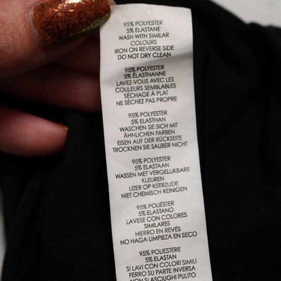 Boohoo Black Off Shoulder Short Sleeve Fitted Crop Top Stretch Size 8 - Picture 9 of 9